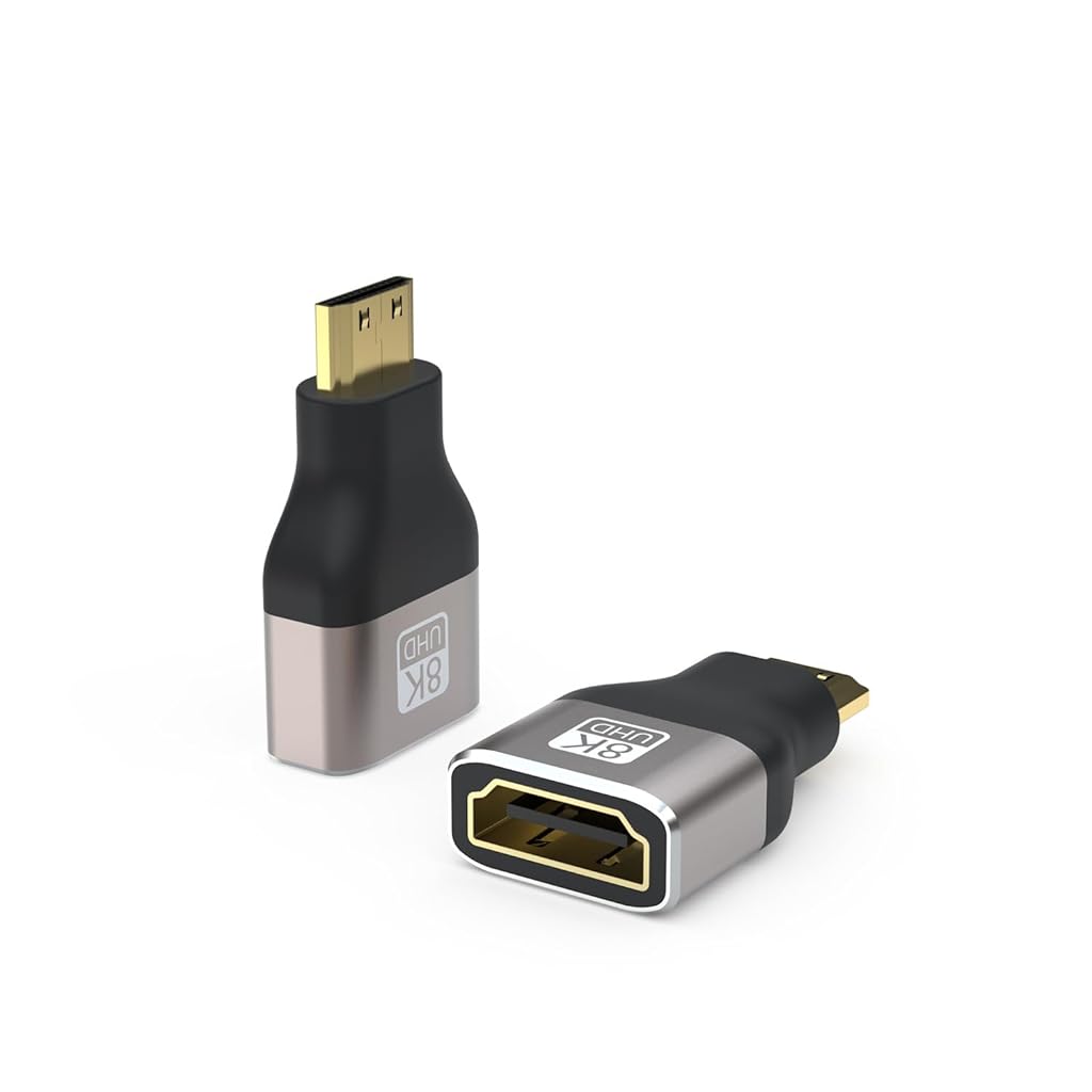 ZORBES® Mini HDMI to HDMI Adapter Gold-Plated 8K ZORBES® Mini HDMI to HDMI Adapter Gold-Plated 8K